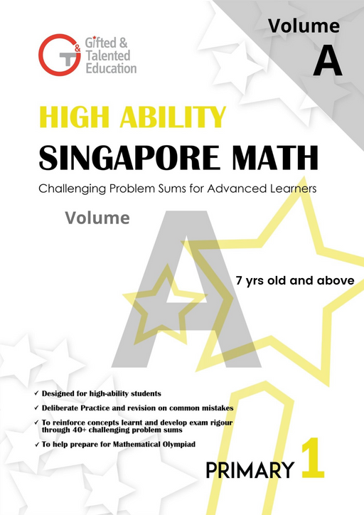 Primary 1 High-Ability Singapore Math Volume A