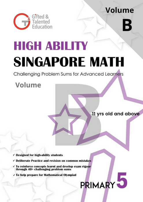 Primary 5 High-Ability Singapore Math Volume B