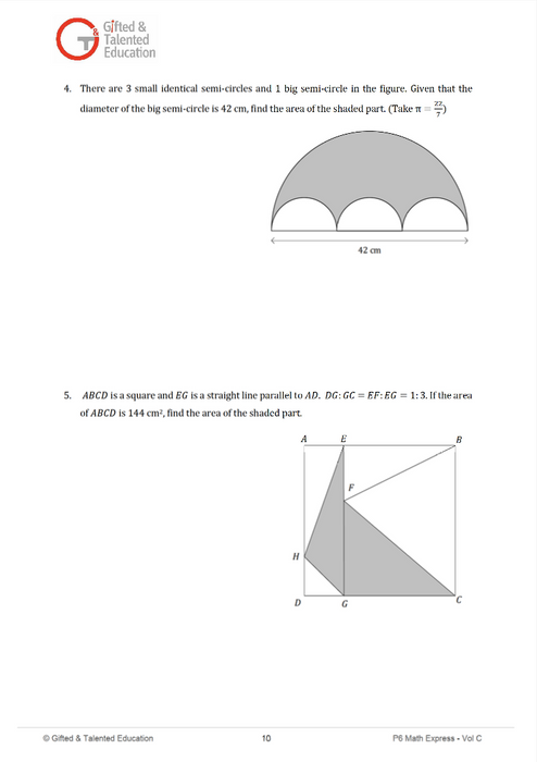 Primary 6 Express IB / IGCSE Singapore Math Volume C