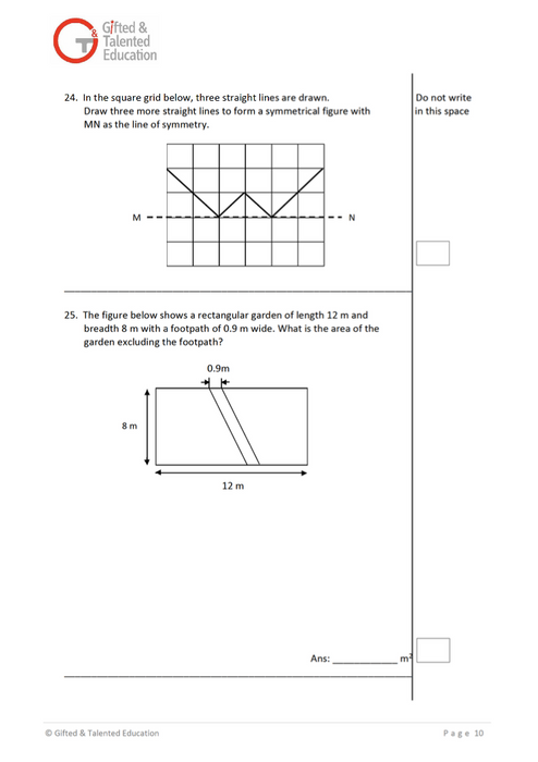 P6 Math Exam Set B