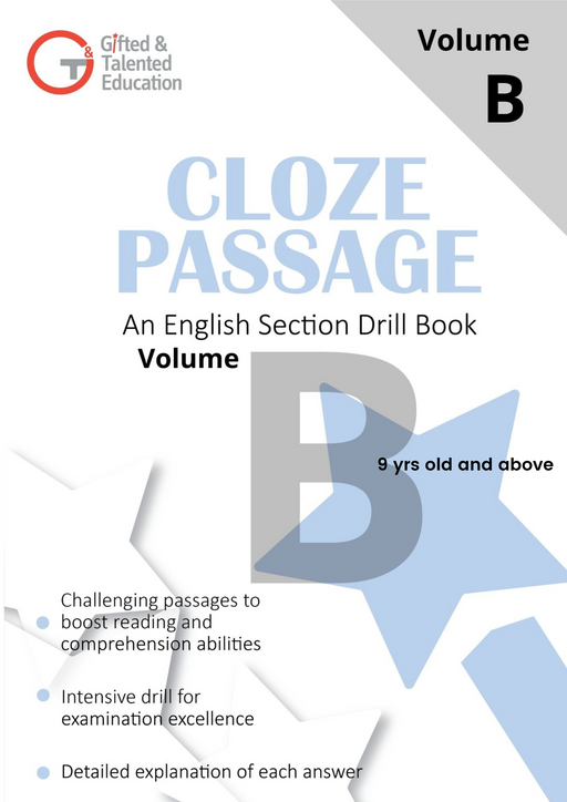 Cloze Passage Volume B