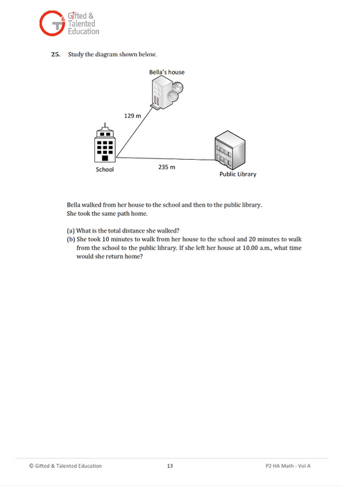 Primary 2 High-Ability Singapore Math Volume A