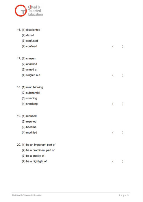 P6 English Exam Set B