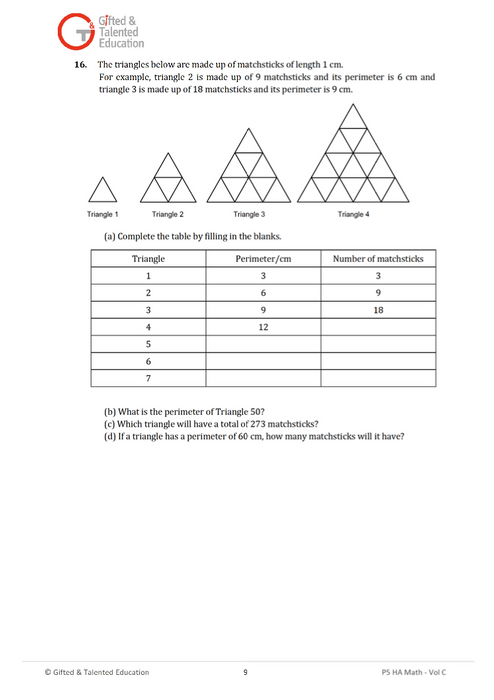 Primary 5 High-Ability Singapore Math Volume C