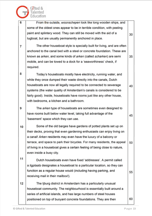 Secondary 1 English Exam Set A