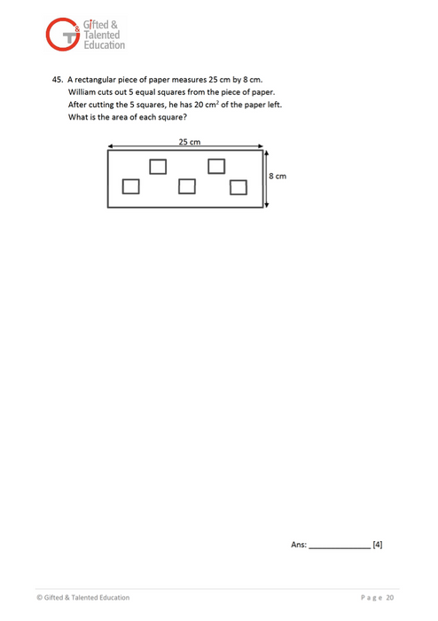 P3 Math Exam Set B