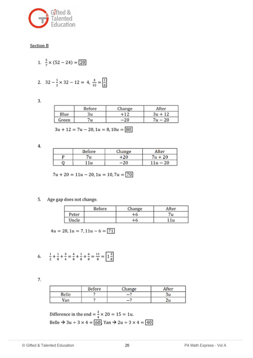 Primary 4 Express IB / IGCSE Singapore Math Volume A