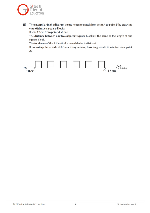Primary 4 High-Ability Singapore Math Volume A