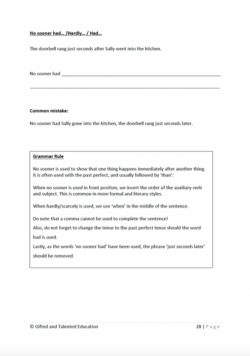 PSLE English Common Mistake Volume 1