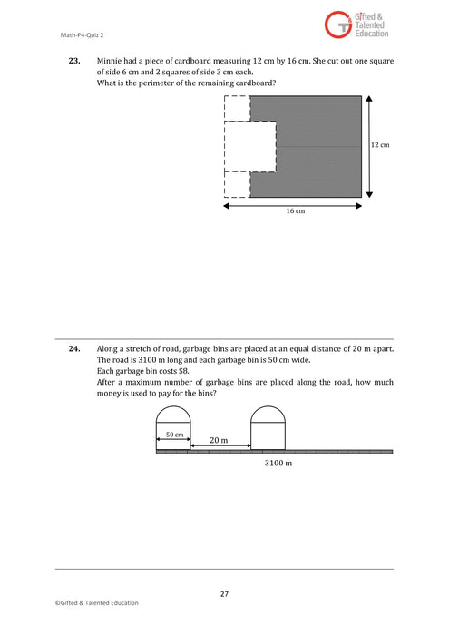 High-Ability Singapore Math Primary 4