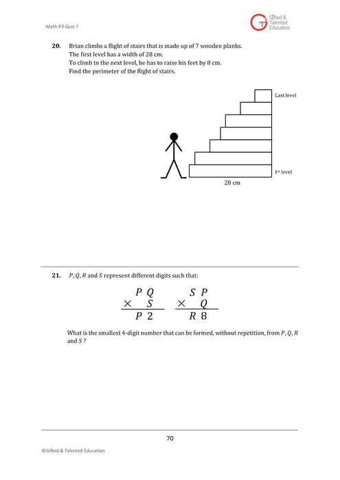 High-Ability Singapore Math Primary 3